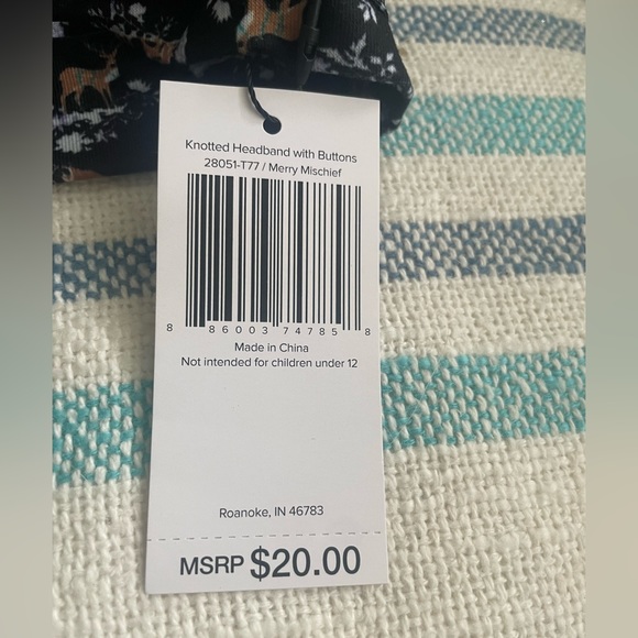 NWT Vera Bradley 💋 Me 2x Lipstick Case AND Knotted Headband in Merry Mischief - Picture 6 of 10